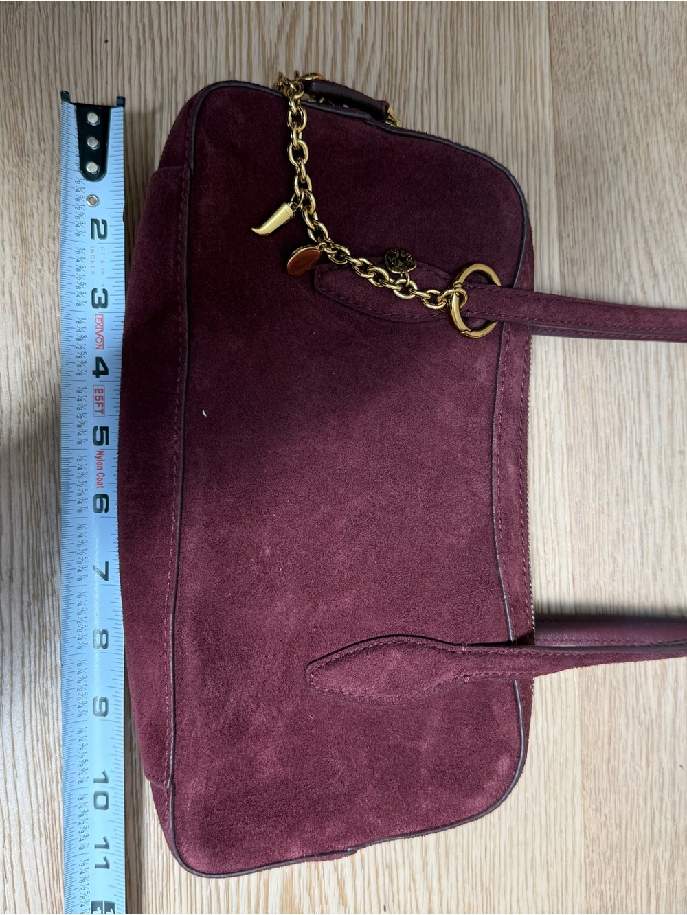 Madewell The Top Zip Suede Shoulder Bag NWOT - Picture 7 of 10